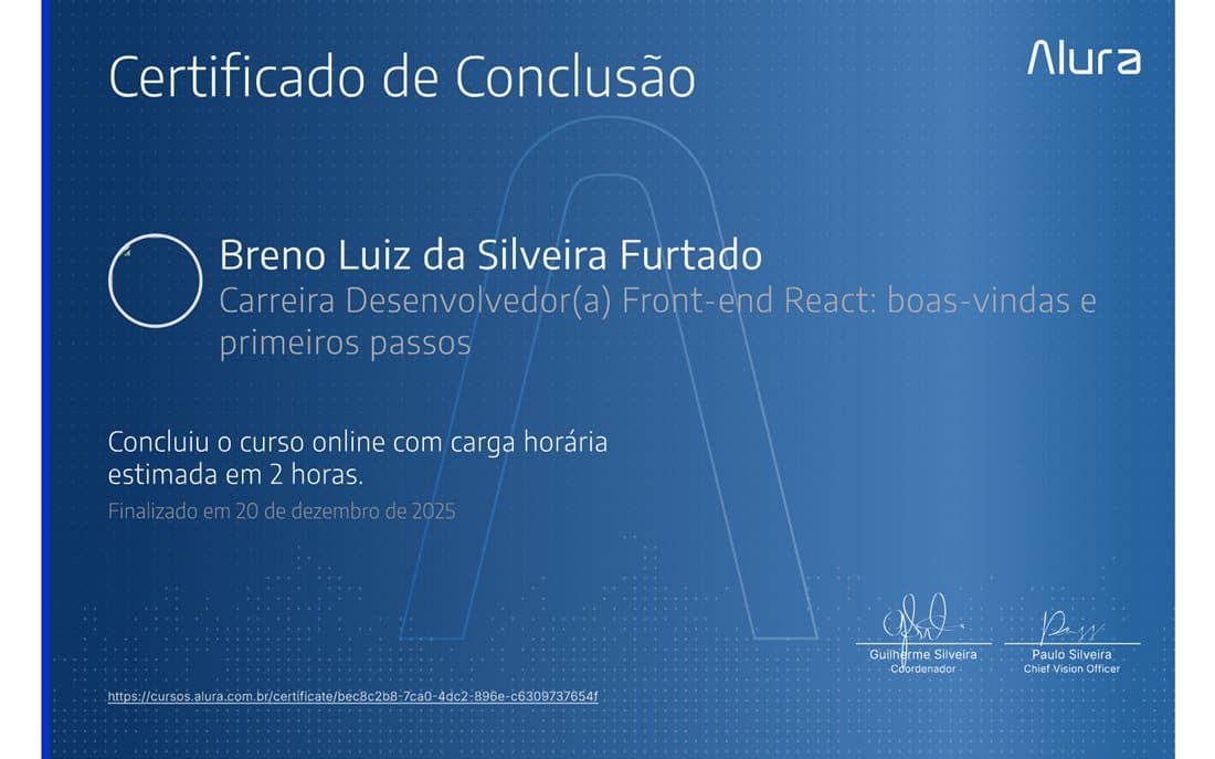 Carreira Desenvolvedor(a) Front-end React: boas-vindas e primeiros passos
