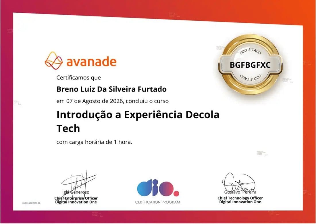 Introdução à Experiência Decola Tech