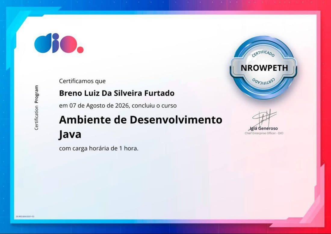 Ambiente de Desenvolvimento Java